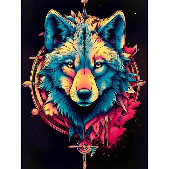 Wolf 30*40cm full square drill diamond painting