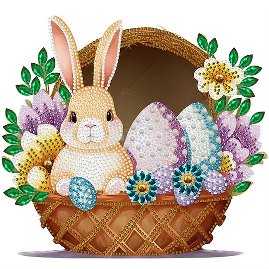 Basket Bouquet with Easter Eggs 30*30cm special shaped drill diamond painting