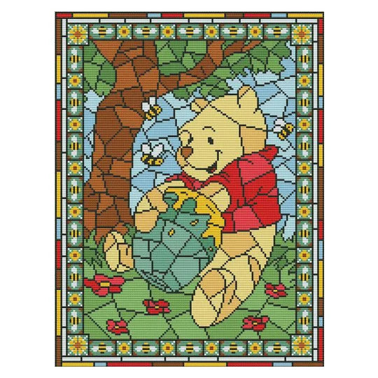 11CT Stamped Cross Stitch 30*40cm Winnie