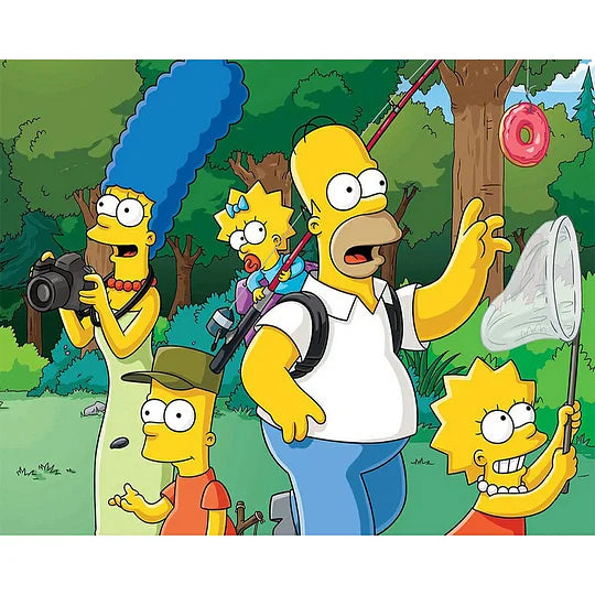 The Simpsons 50*40cm full round drill diamond painting