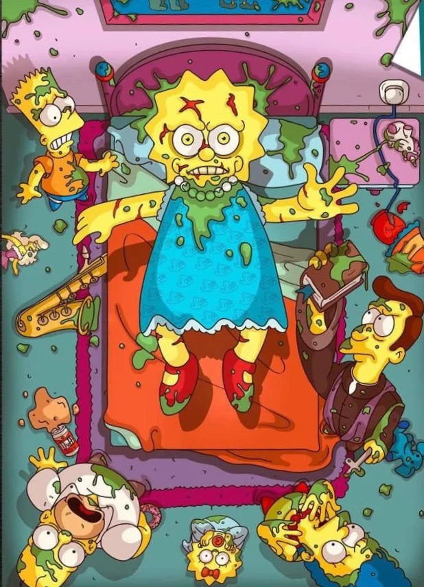 Simpsons Horror 45*60cm full round drill diamond painting