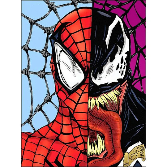 Marvel Animation 30*40cm (canvas) full round drill diamond painting