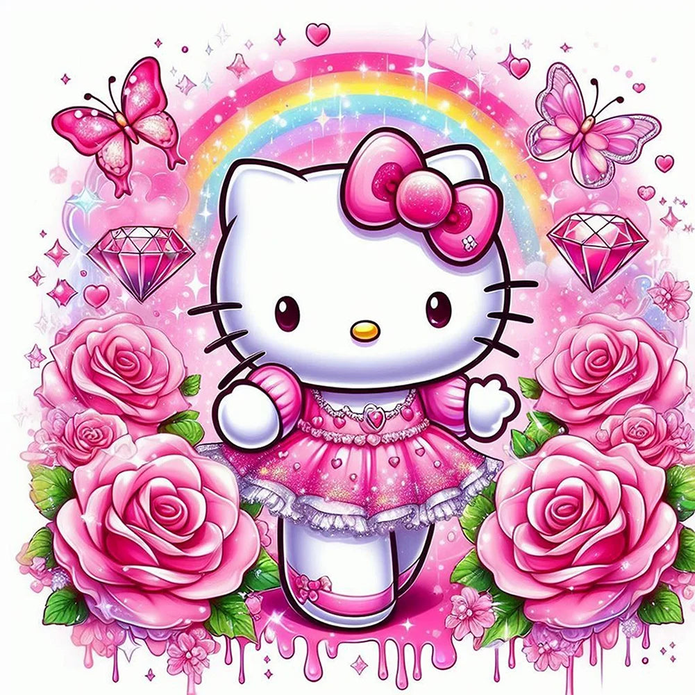 Hello Kitty 30*30cm full square drill diamond painting