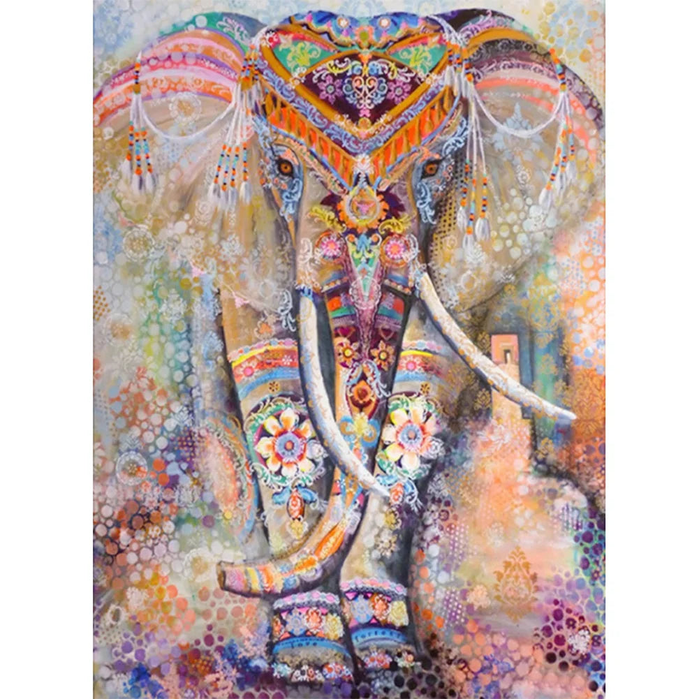 Ethnic Elephant 40*50cm full square drill diamond painting