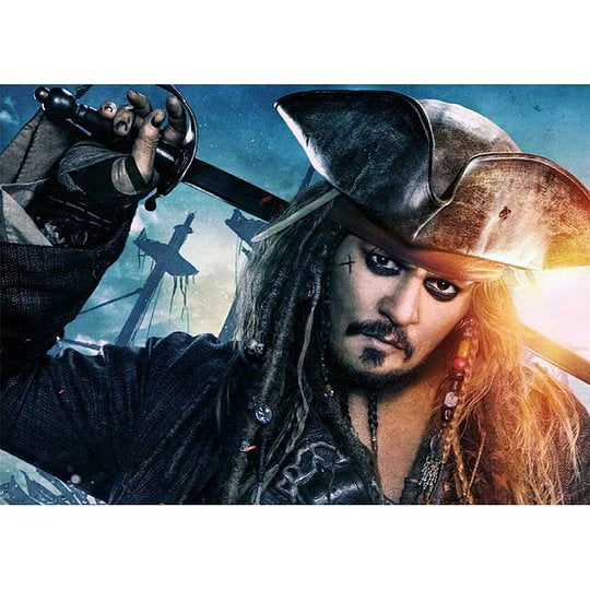 Full Square Drill Diamond Painting Pirate Captain Jack 40*30cm