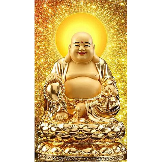 Buddahs Light Shines 40*70cm full round drill diamond painting