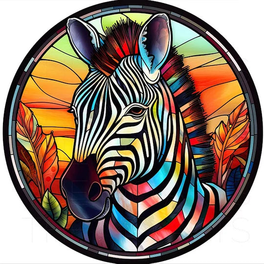 Zebra 30*30cm full round drill diamond painting