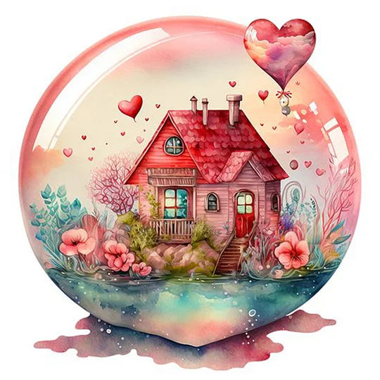 Crystal Ball House Full 11CT Pre-stamped 50*50cm Cross Stitch