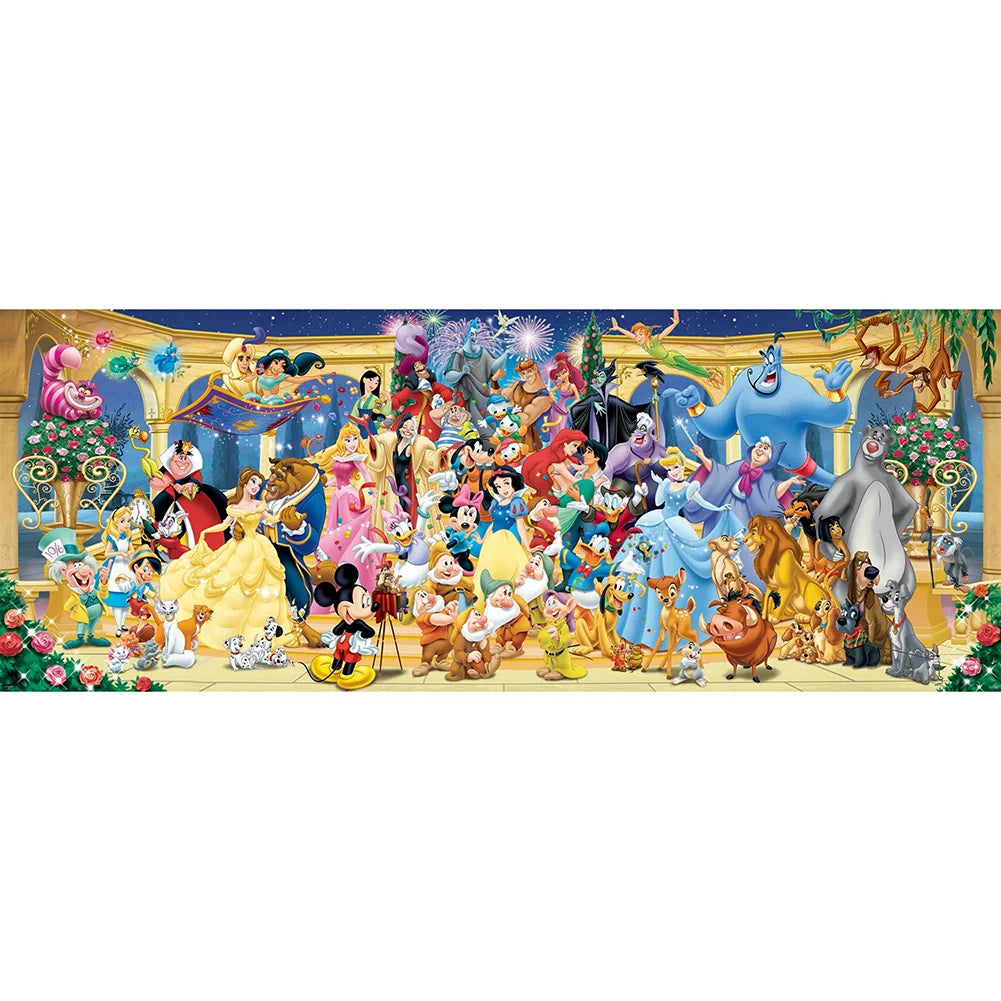 Disney Family Cartoon 110*50cm (canvas) full round drill diamond painting