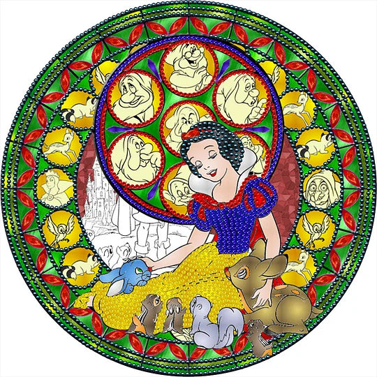 Snow White 30*30cm special shaped drill diamond painting