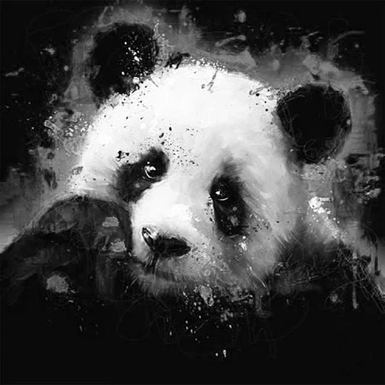 Giant Panda 45*45cm full round drill diamond painting