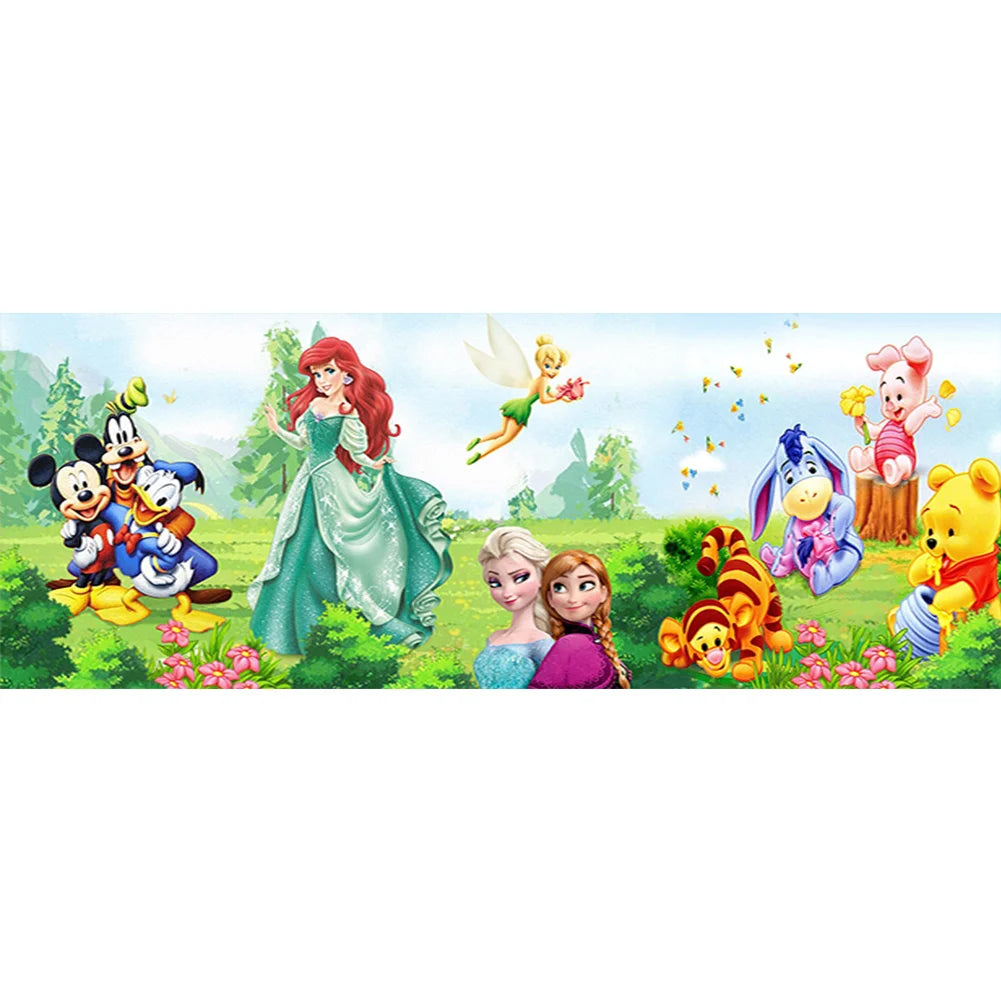 Disney Princess Cartoon Character 80*30cm full round drill diamond painting