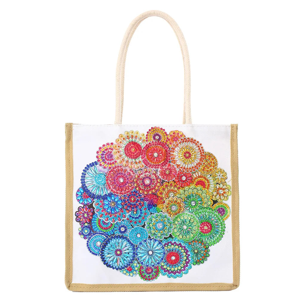 Mandala Diamond Painting Tote Bag