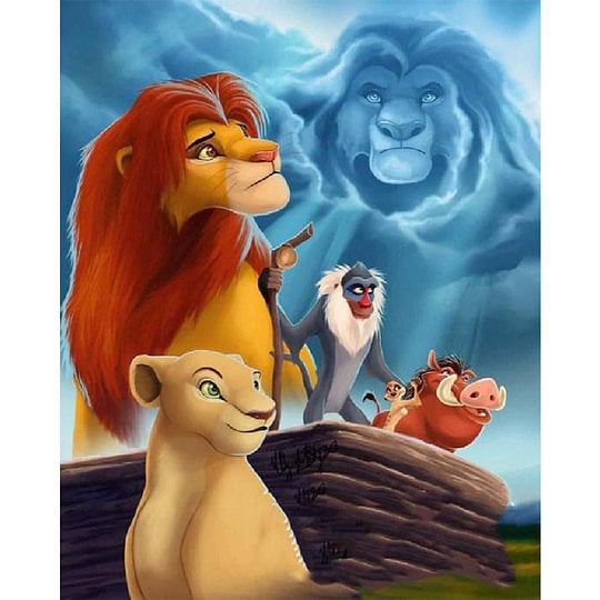 Lion King 40*50cm full square drill diamond painting