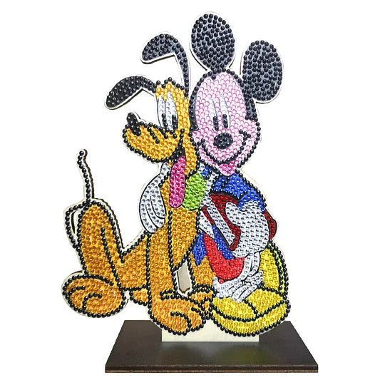 Diamond Painting Wooden Cartoon Ornament