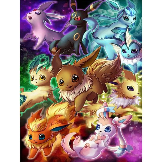 Pokmon 30*40cm full round drill diamond painting