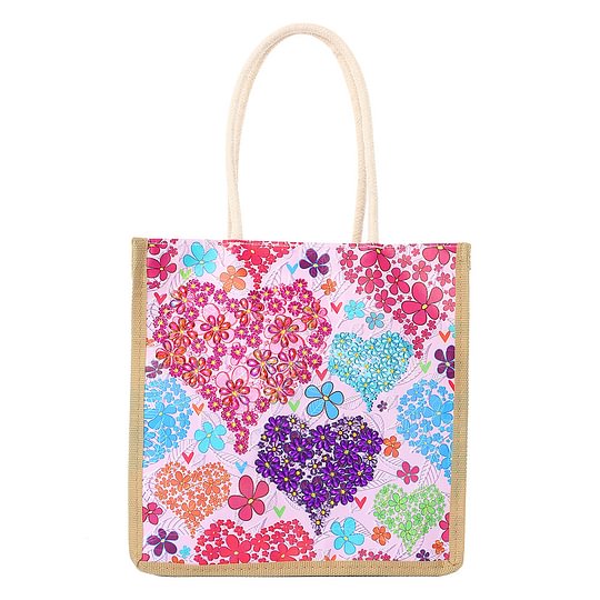 Colour Heart Diamond Painting Tote Bag