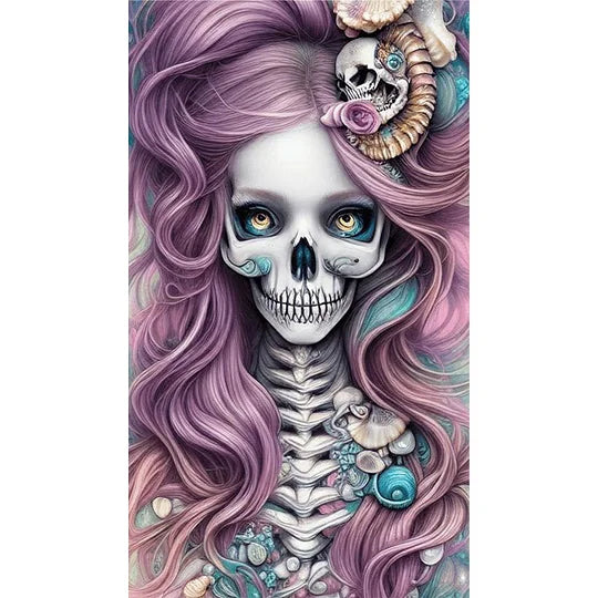 Skeleton 40*70cm full round drill diamond painting