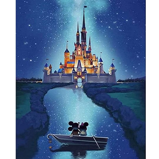 Disney Castle 50*60cm full square drill diamond painting