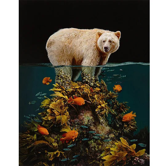 Surreal Painting Polar Bear 40*50cm full round drill diamond painting