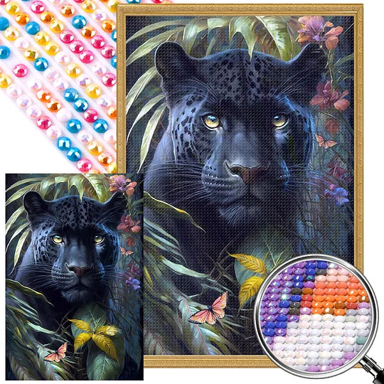 Full Round Drill Diamond Painting 40*60cm Black Panther