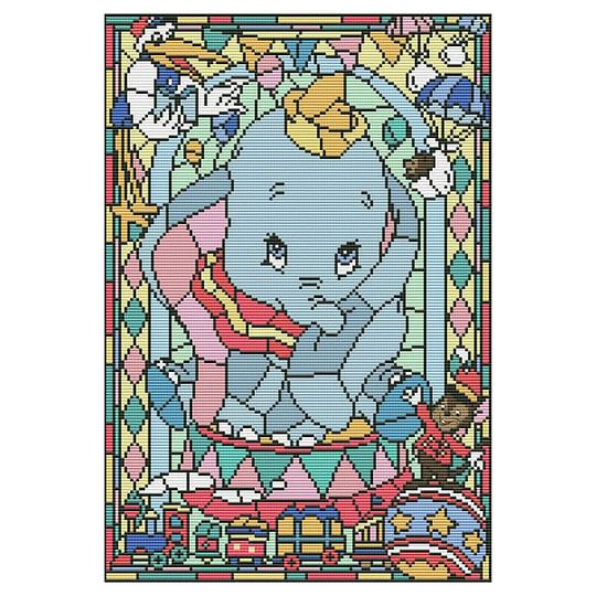 11CT Stamped Cross Stitch 30*40cm Dumbo