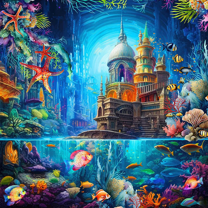 The Underwater World 30*30cm full square drill diamond painting