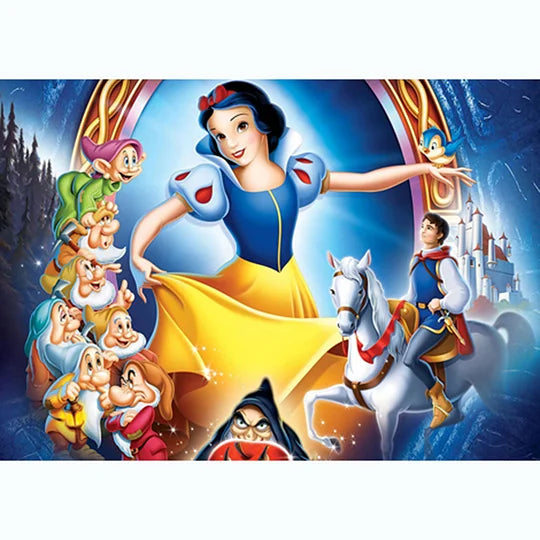 Snow White 30*40cm full round drill  diamond painting